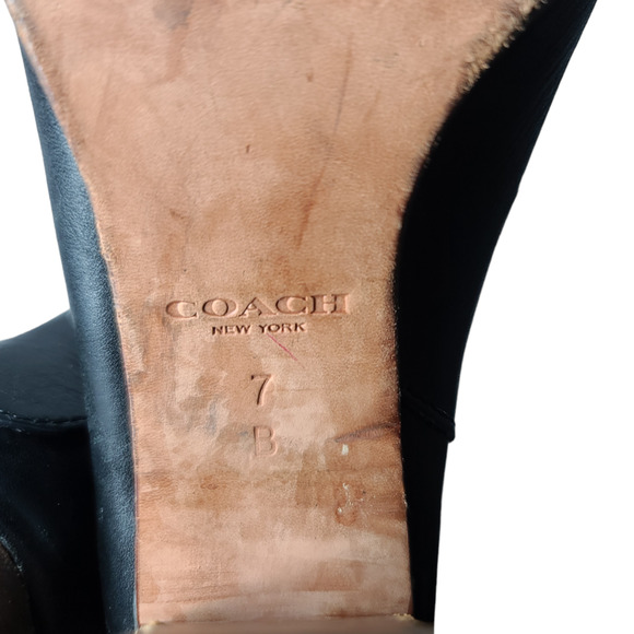 Coach Women's Labelle Booties Black Size 7 - Picture 9 of 12